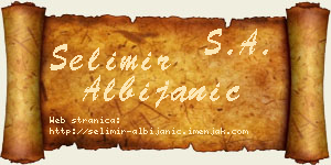 Selimir Albijanić vizit kartica
